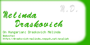 melinda draskovich business card